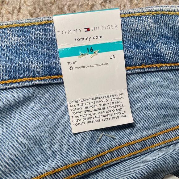 Tommy Hilfiger - Light Wash Cuffed Hipster Jeans - Size 16 - Picture 12 of 16